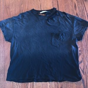 Free People lucky cold shoulder distressed T-shirt